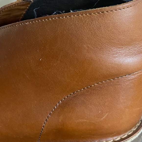 Clarks Mens Brown Leather Casual Chukka Desert Boots - Sz-10.5 - Picture 6 of 16